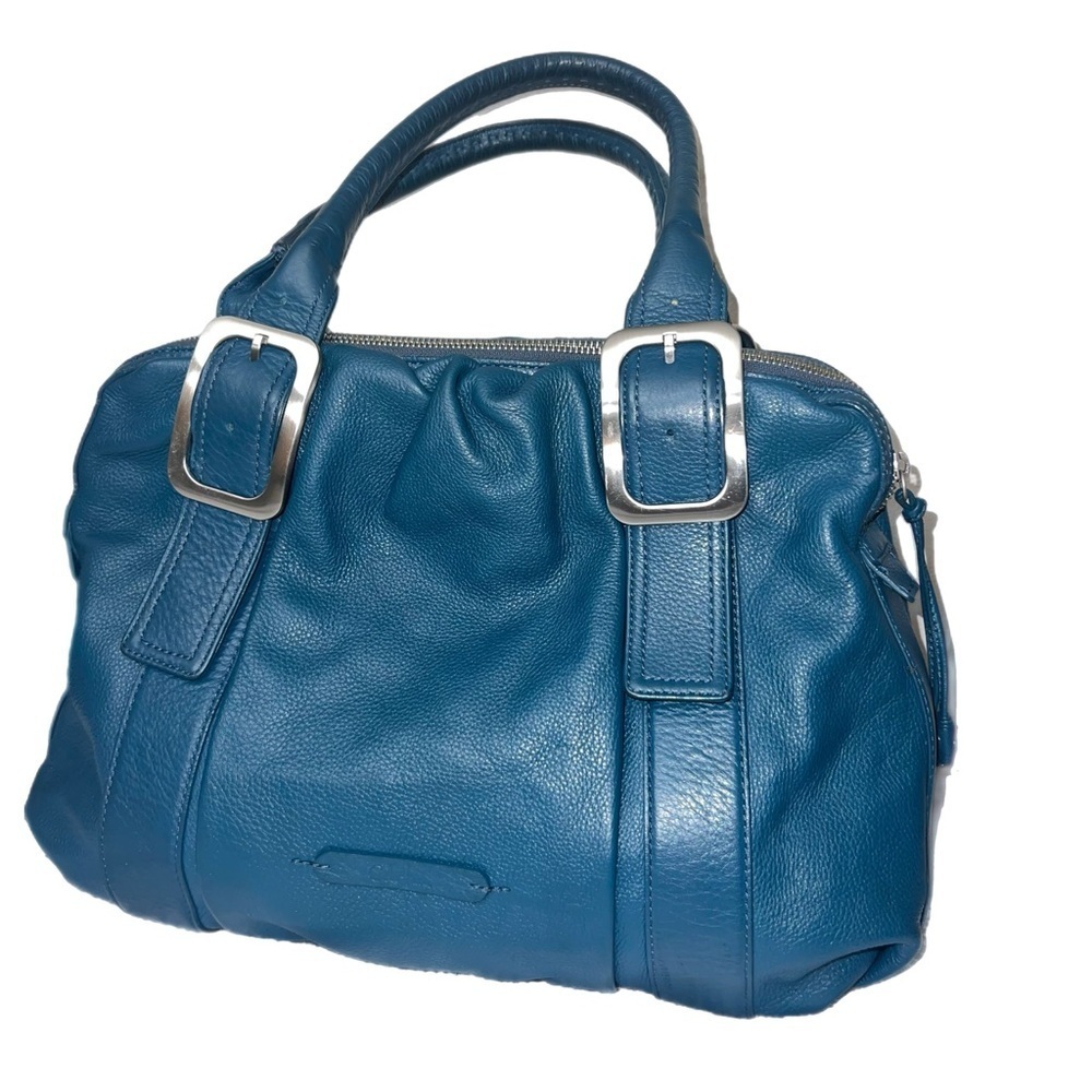 Cole Haan Pebbled Leather Buckle Satchel Tote Clean Inside And Out